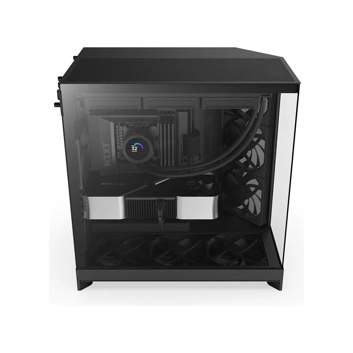 NZXT H9 Flow ATX Mid Tower Gaming Case – Black - CM-H92FB-01 view 3