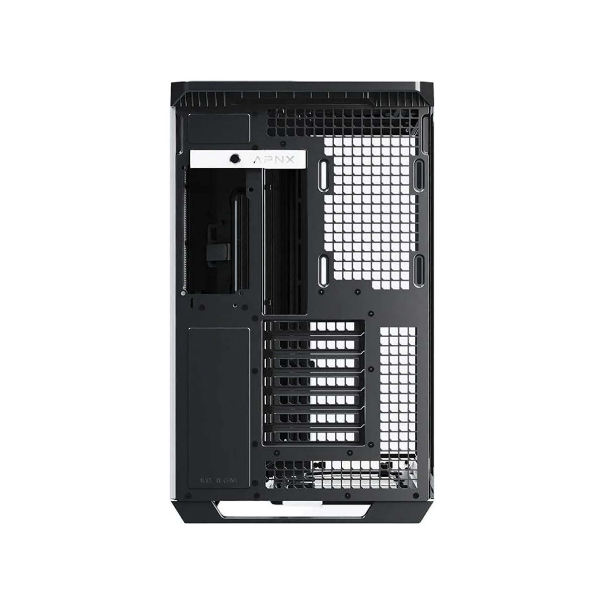 APNX V1 Dual-chamber Mid-Tower Gaming Case - Black/White - APCM-VI01103.M1 view 7