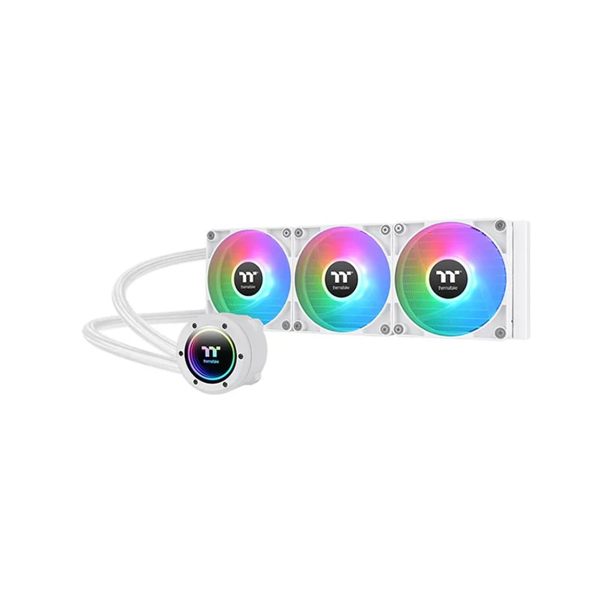 THERMALTAKE TH360 V2 ARGB Sync AIO Snow CPU Liquid Cooler - White - CL-W365-PL12SW-A