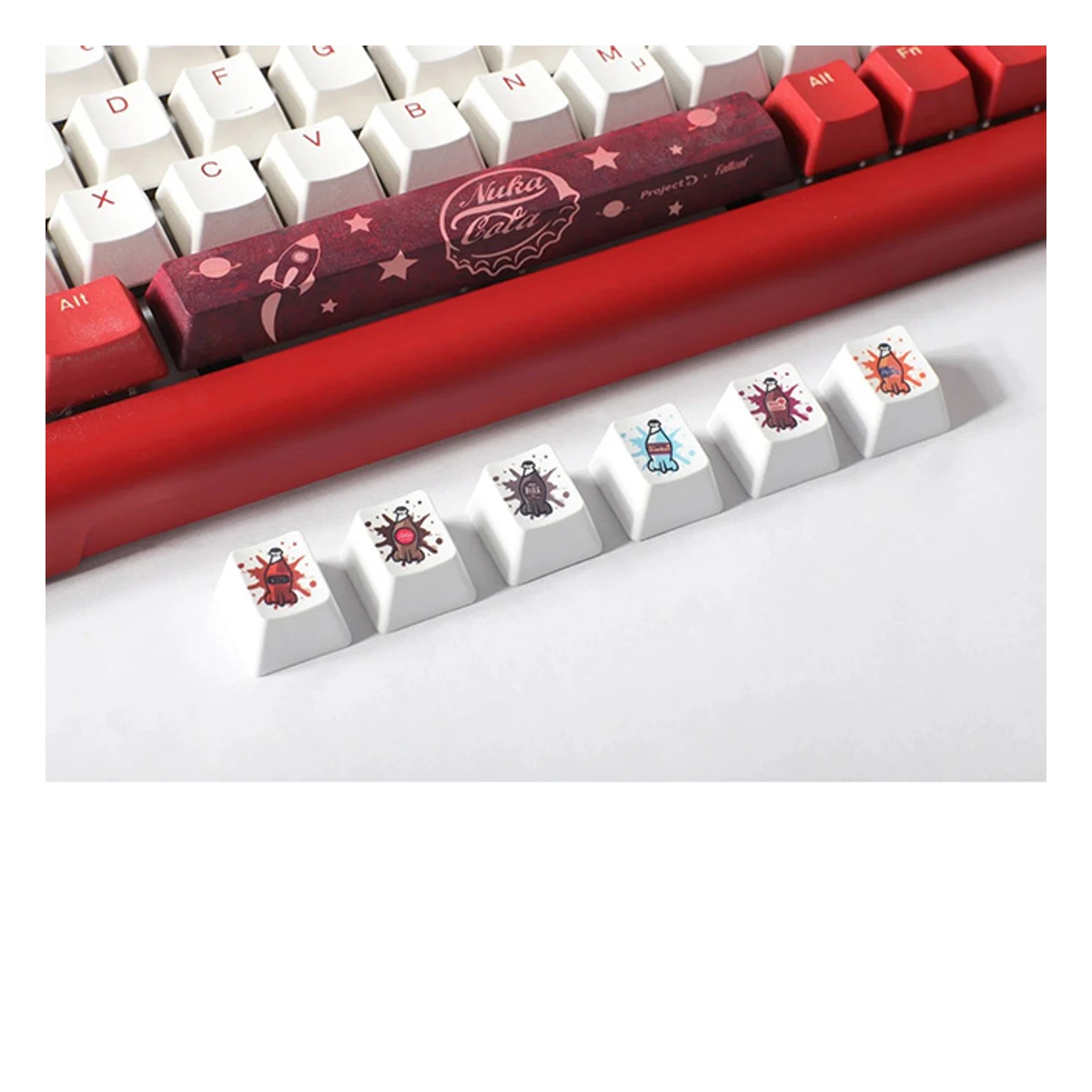 DUCKY ProjectD Fallout Tinker 75% & Mousepad Bundle Gaming Keyboard - Red | 70436 view 7