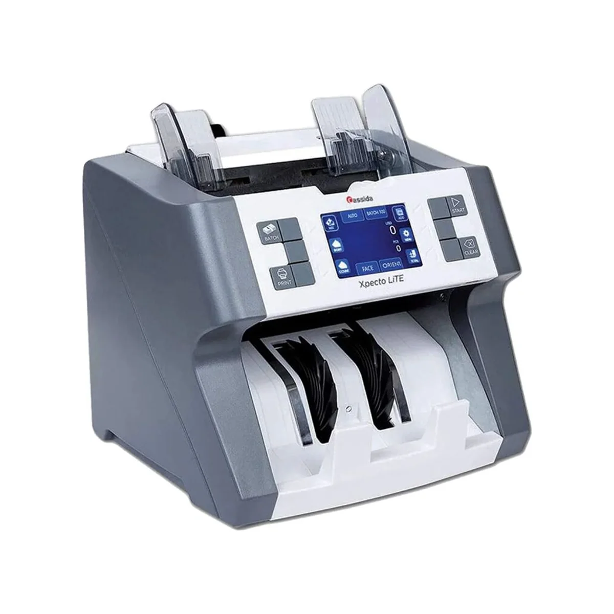 Cassida Xpecto liTE Single Mix Value Money Counter - Gray (CIS, UV, MG, IR, MT, 1200 bills/min) - XPECTO-LITE