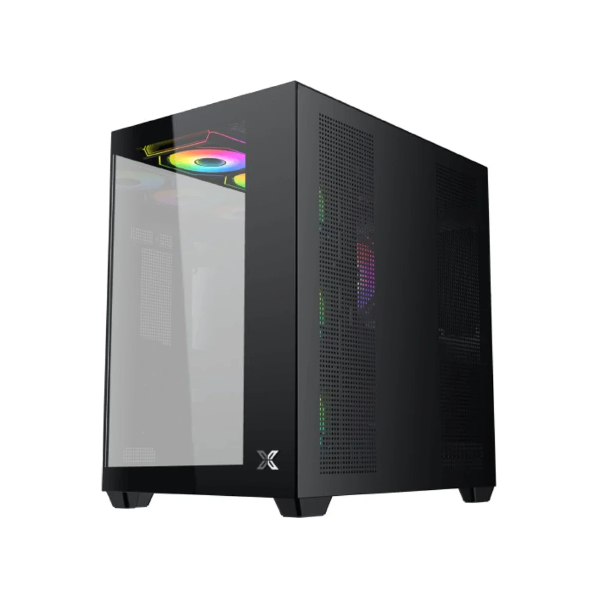 Xigmatek Aqua V Air Tempered Glass ATX Gaming Case - Black - EN48760 view 4