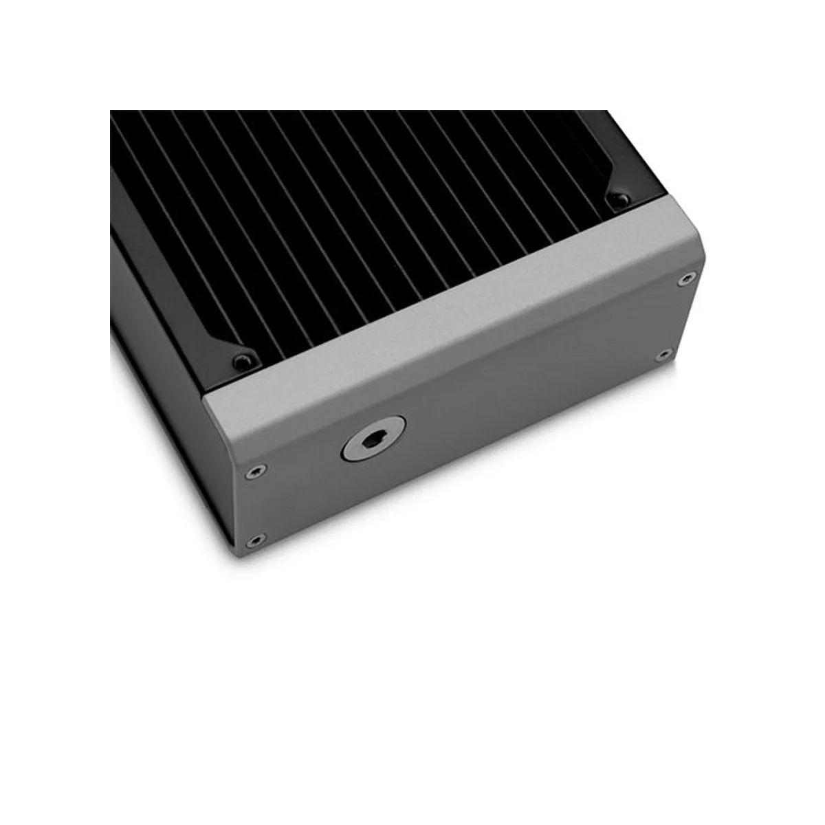 EKWB EK-Quantum Surface X420M Triple-Fan Radiator - Black (58mm Thick, 18 FPI, G1/4" Ports) - 3831109838891 view 3