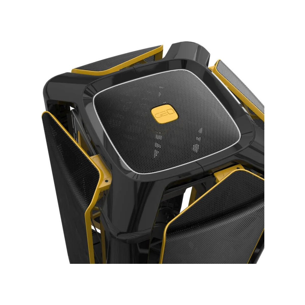 Geometric Future M2 THE ARK Mesh Micro-ATX Gaming Case - Black - GEO-M2-MB-1 view 4