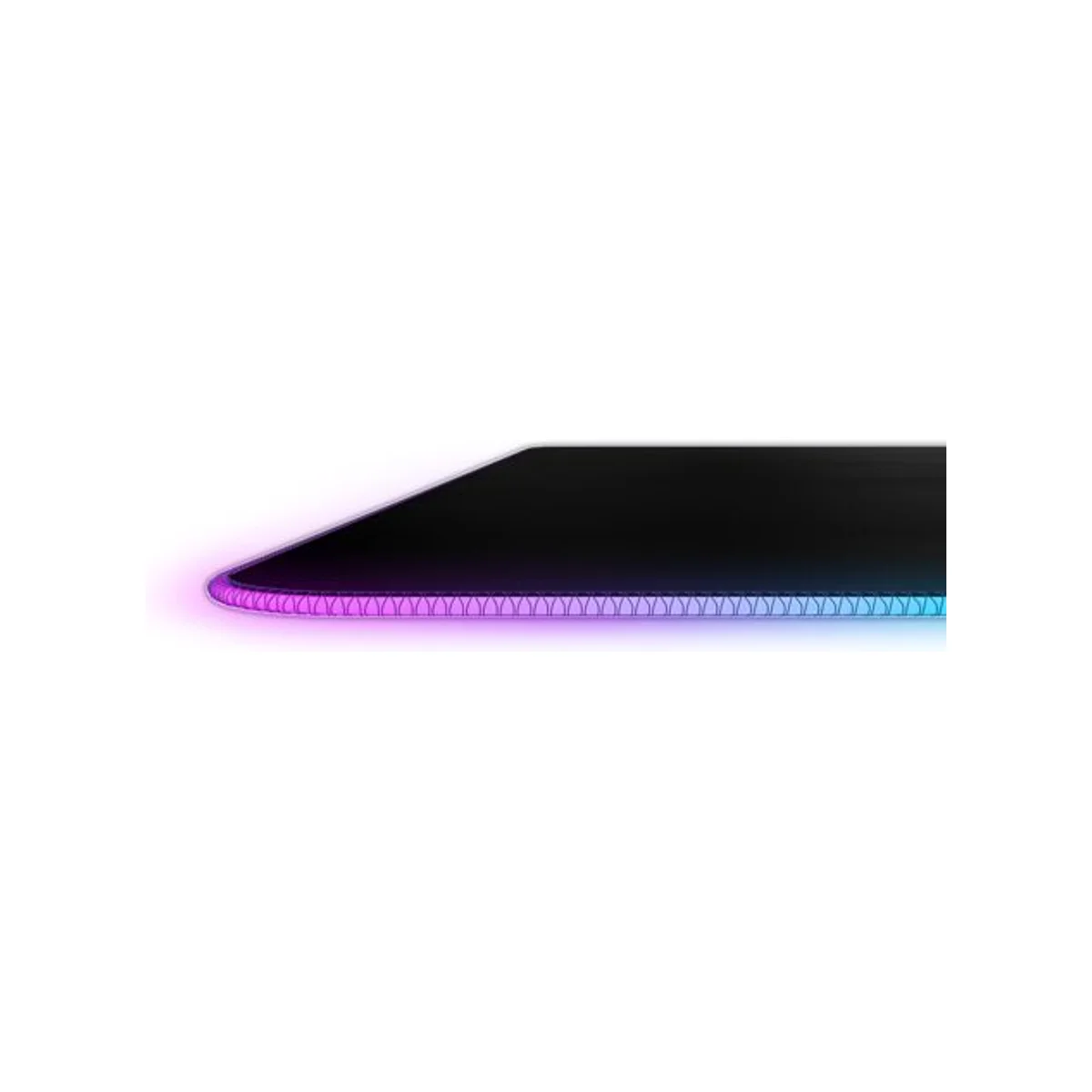 SteelSeries QCK Prism RGB Cloth Gaming Mouse Pad - Medium (2-Zone RGB, Non-Slip Rubber Base, High Thread Count) - SS-QCK-P-RGB-63825 view 2
