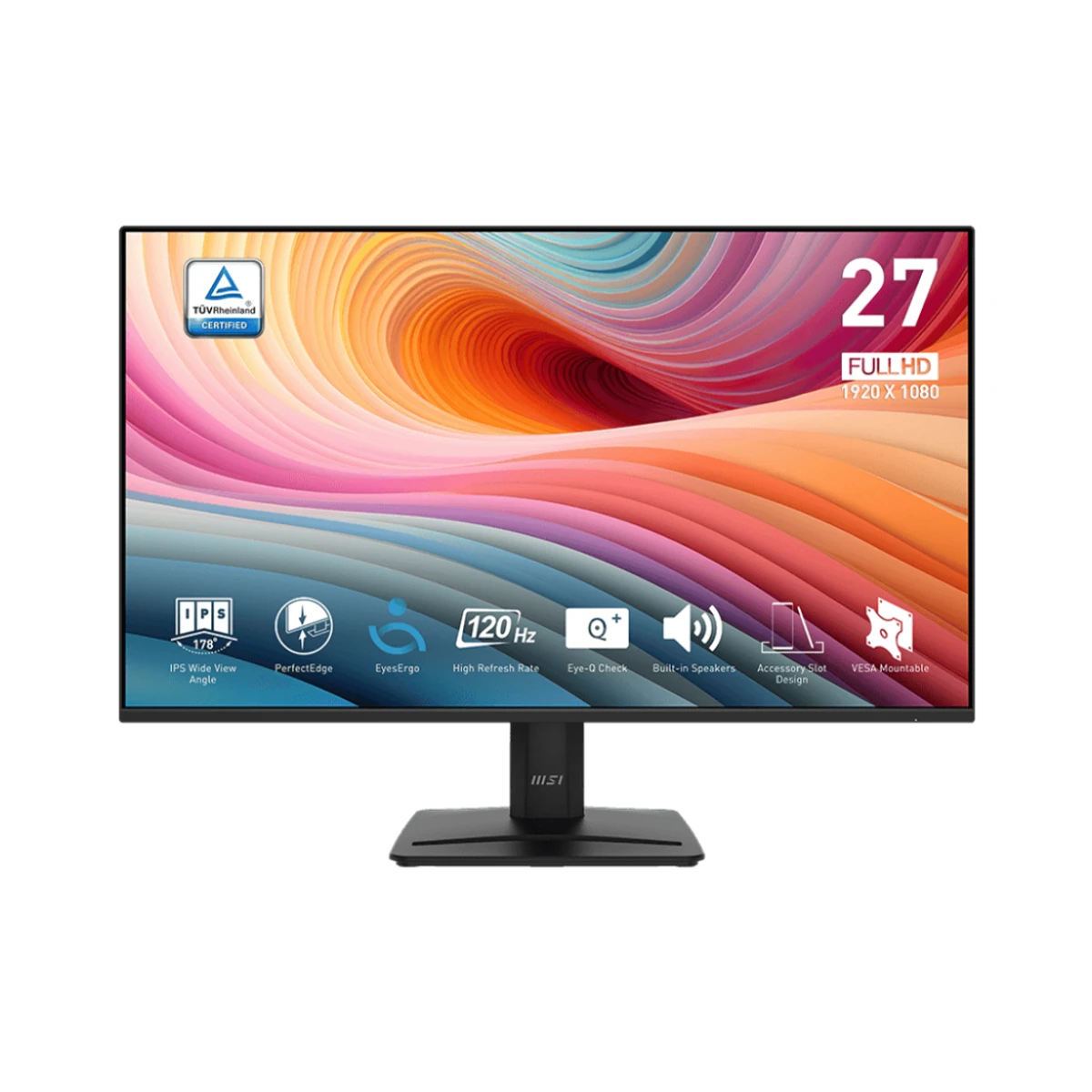 MSI PRO MP275 E2 27" FHD, IPS, 120Hz, 1ms Business Monitor - Black - 9S6-3PD3CM-051