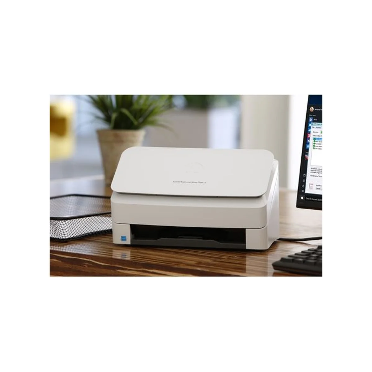 HP Scanjet Enterprise Flow 7000 s3 Sheet-Feed Document Scanner (White) (Key Specs: White, 75 ppm, 600 dpi, 8.5" x 122") - L2757A view 10