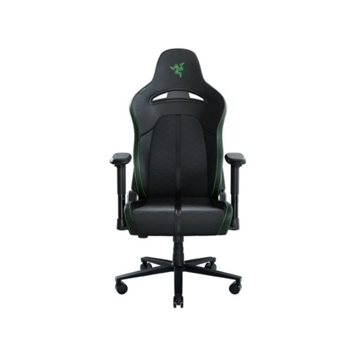Razer Enki X Essential Gaming Chair - Black and Green (EPU Leather, 152 Degrees Recline) - RZ38-03880100-R3G1
