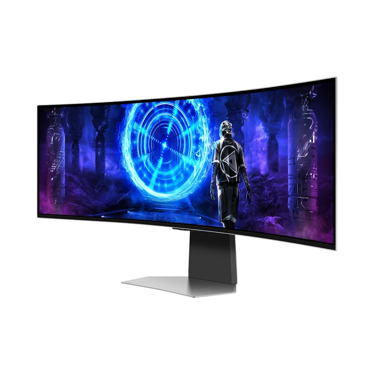 SAMSUNG Odyssey G95SD G9 49-Inch OLED Gaming Monitor (Silver, 240Hz, 0.03ms GTG) - LS49DG952SMXUE view 2
