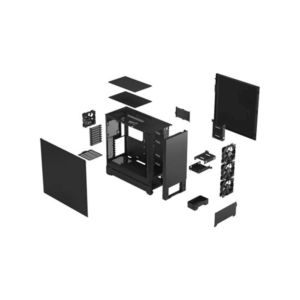 Fractal Pop XL Silent E-ATX Gaming Case - Black - FD-C-POS1X-01 view 6