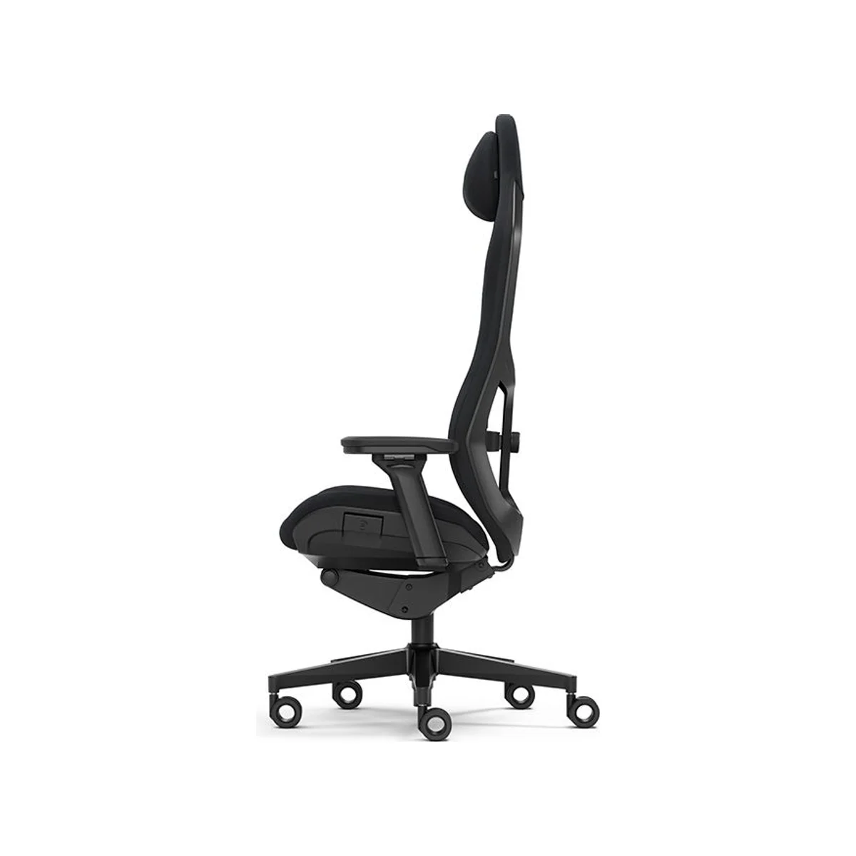 FRACTAL Refine Alcantara Fabric Gaming Chair - Black (Memory Foam Headrest, Synchro-Tilt, Aluminum Wheelbase) - FD-CH-RE1A-01 view 5