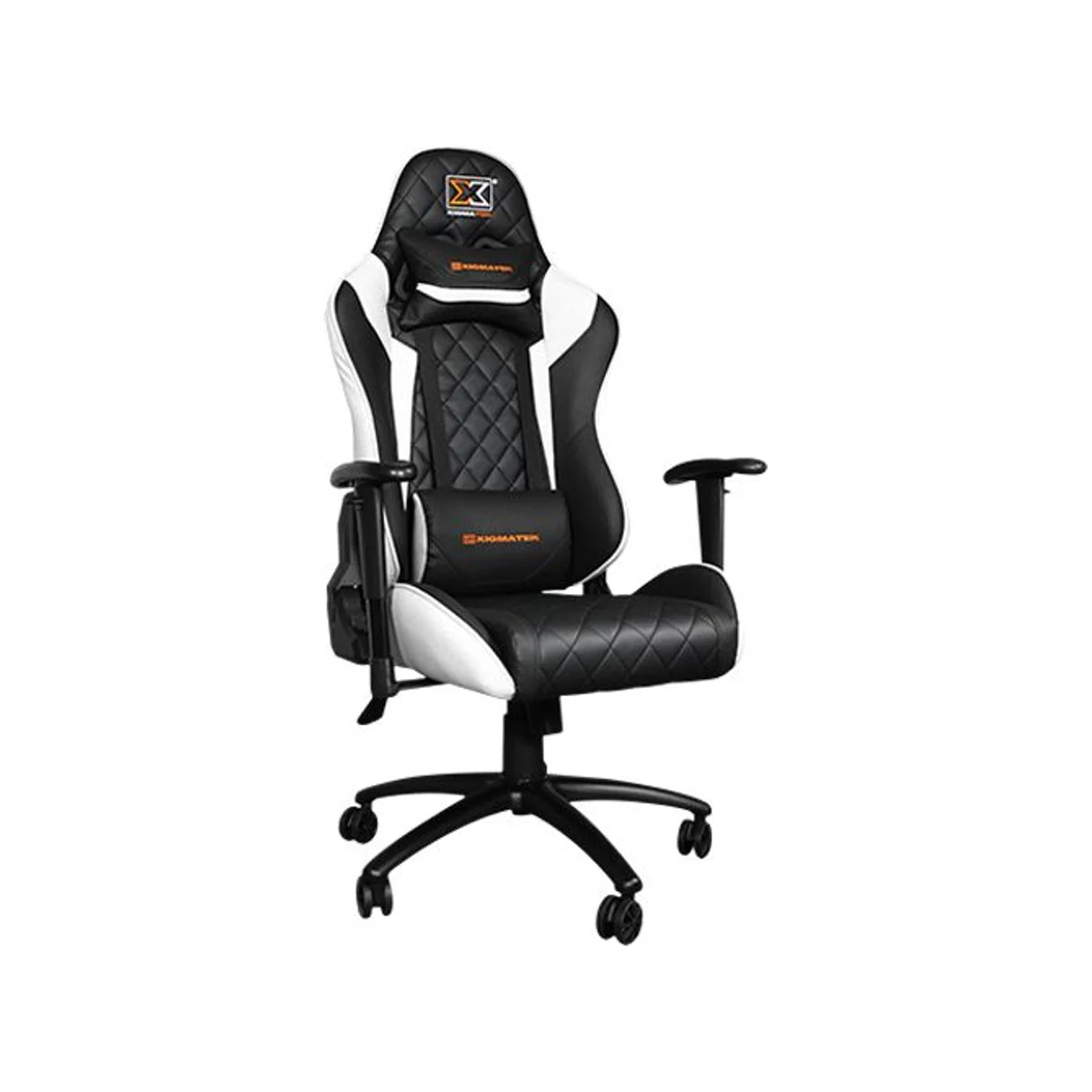 XIGMATEK Hairpin White Gaming Chair (Mould Foam, 2D PU Armrests, 136KG) - EN46713 view 2