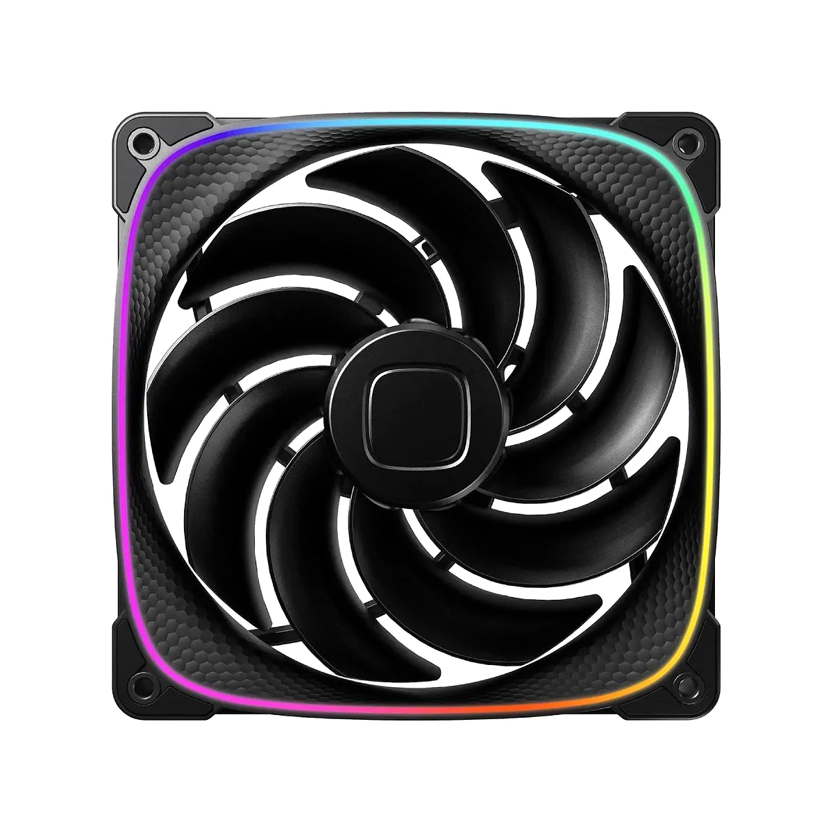 Geometric Future Squama 2503 RGB PWM 3 Pack Fan - Black - GEO-S2503B-14T view 2