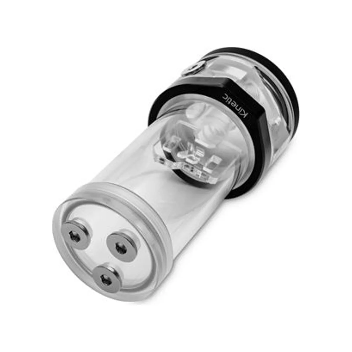 EKWB EK-Quantum Kinetic TBE 200 D5 Body D-RGB Pump - Plexi - 205mL Reservoir, 11 D-RGB LEDs, 6 G1/4" Ports - 3831109822487 view 2
