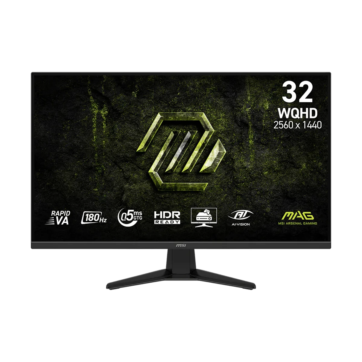MSI MAG 325QF E18V 32" Rapid VA 180Hz, 0.5ms Gaming Monitor (Black, WQHD, 180Hz, 0.5ms GTG) - MAG-325QF-E18V