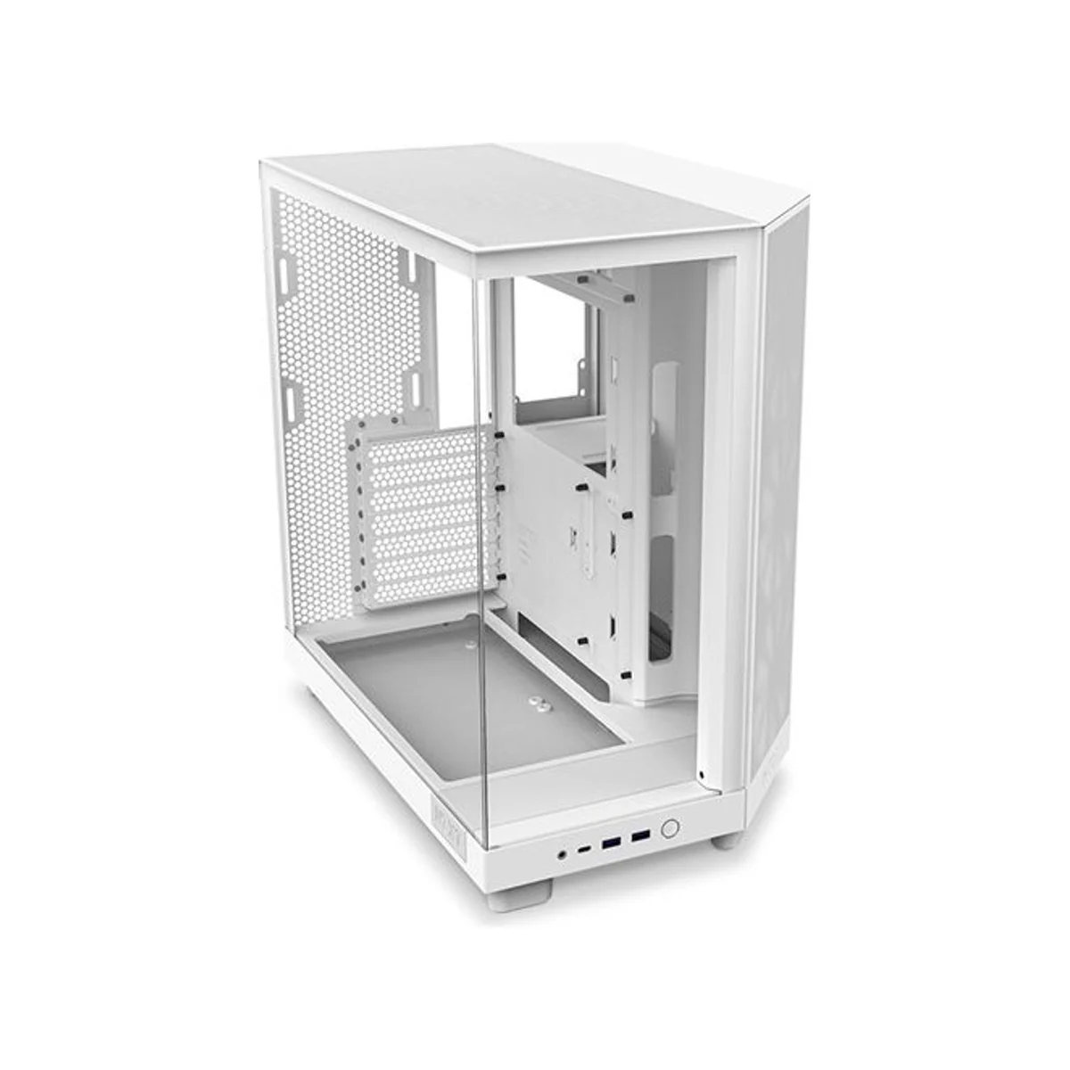 NZXT H6 Flow RGB ATX Dual-Chamber Mid Tower Gaming Case – White - CC-H61FW-R1 view 8