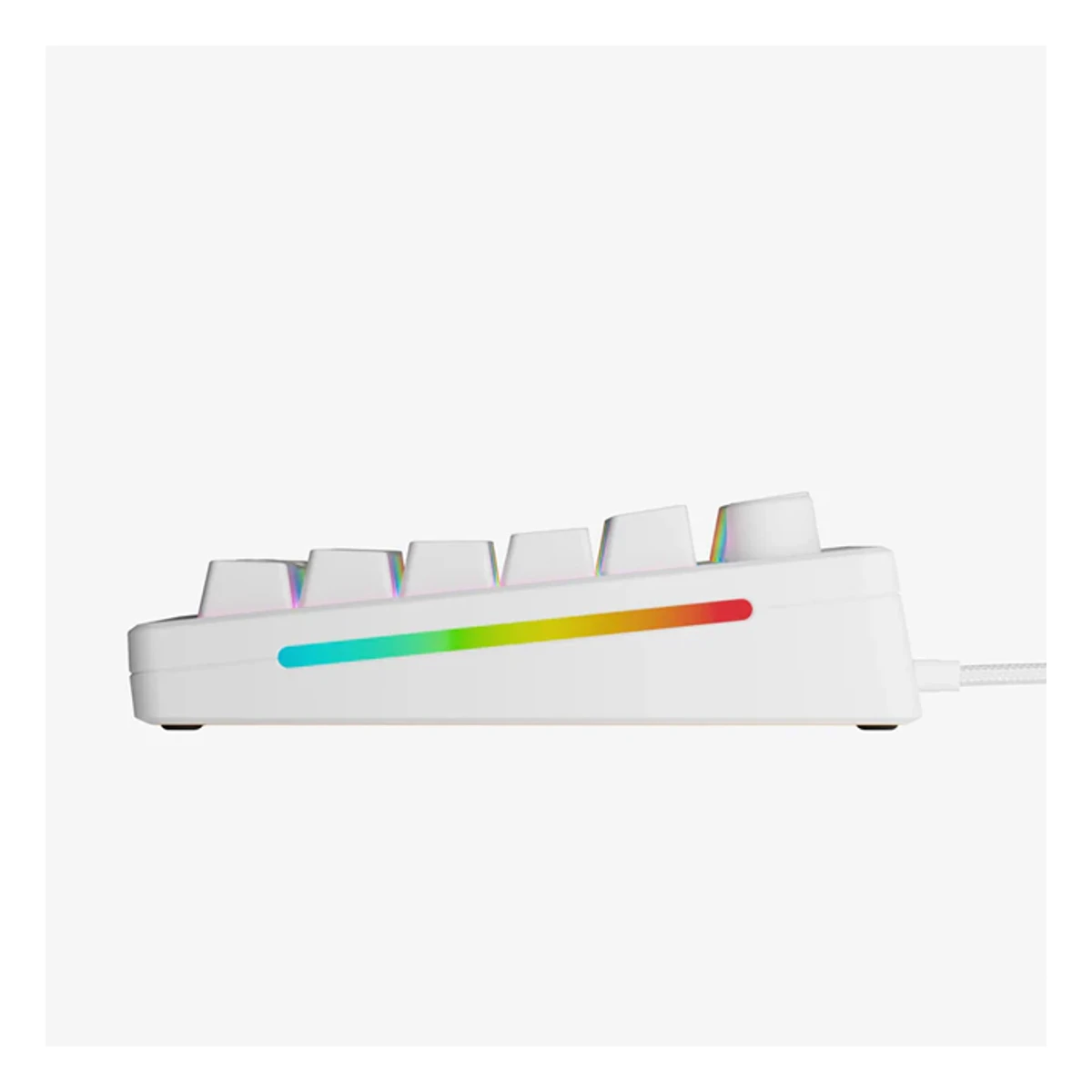 Glorious GMMK 3 75% Prebuilt Wired US Keyboard - White | GMMK3-75-FOX-W-W view 3