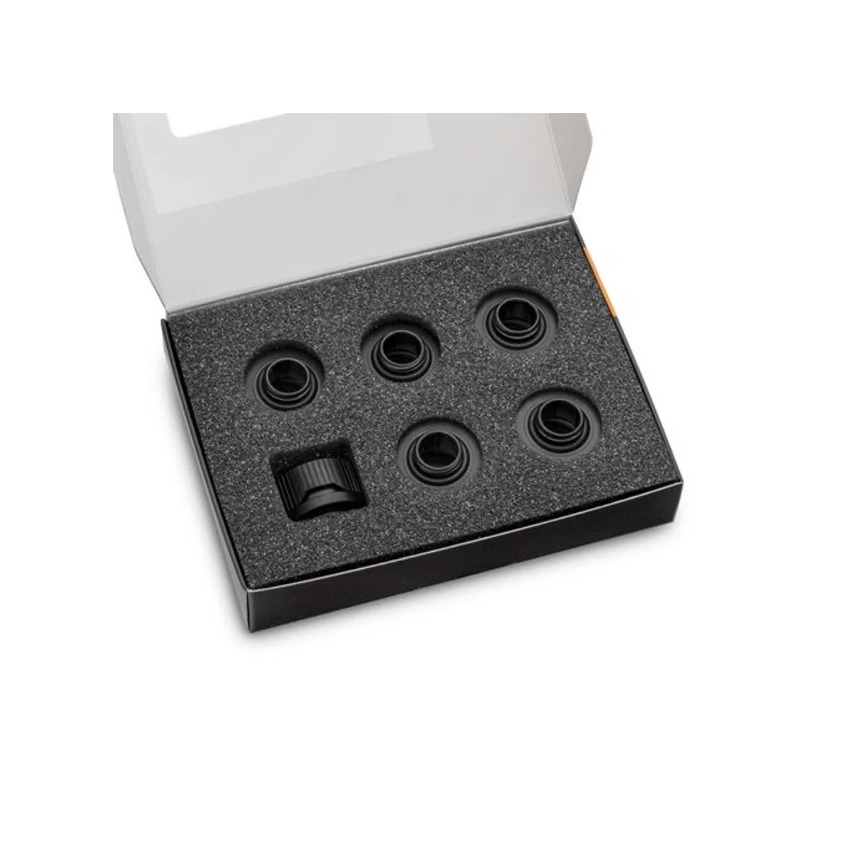 EKWB EK-Quantum Torque 6-Pack HDC 16 - Black (16mm Hard-Tube Compression Fittings, Satin Black) - 3831109824467 view 2