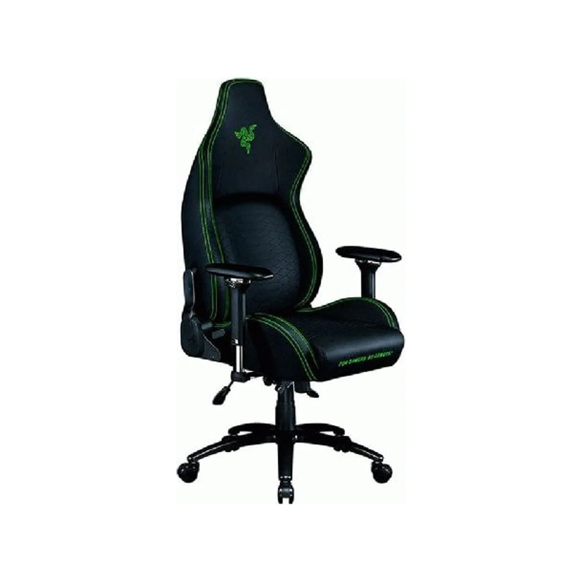 Razer Iskur V2 Adaptive Lumbar Support Gaming Chair - Black/Green (Adaptive Lumbar, 4D Armrests, EPU Leather) - RZ38-04900100-R3G1 view 2