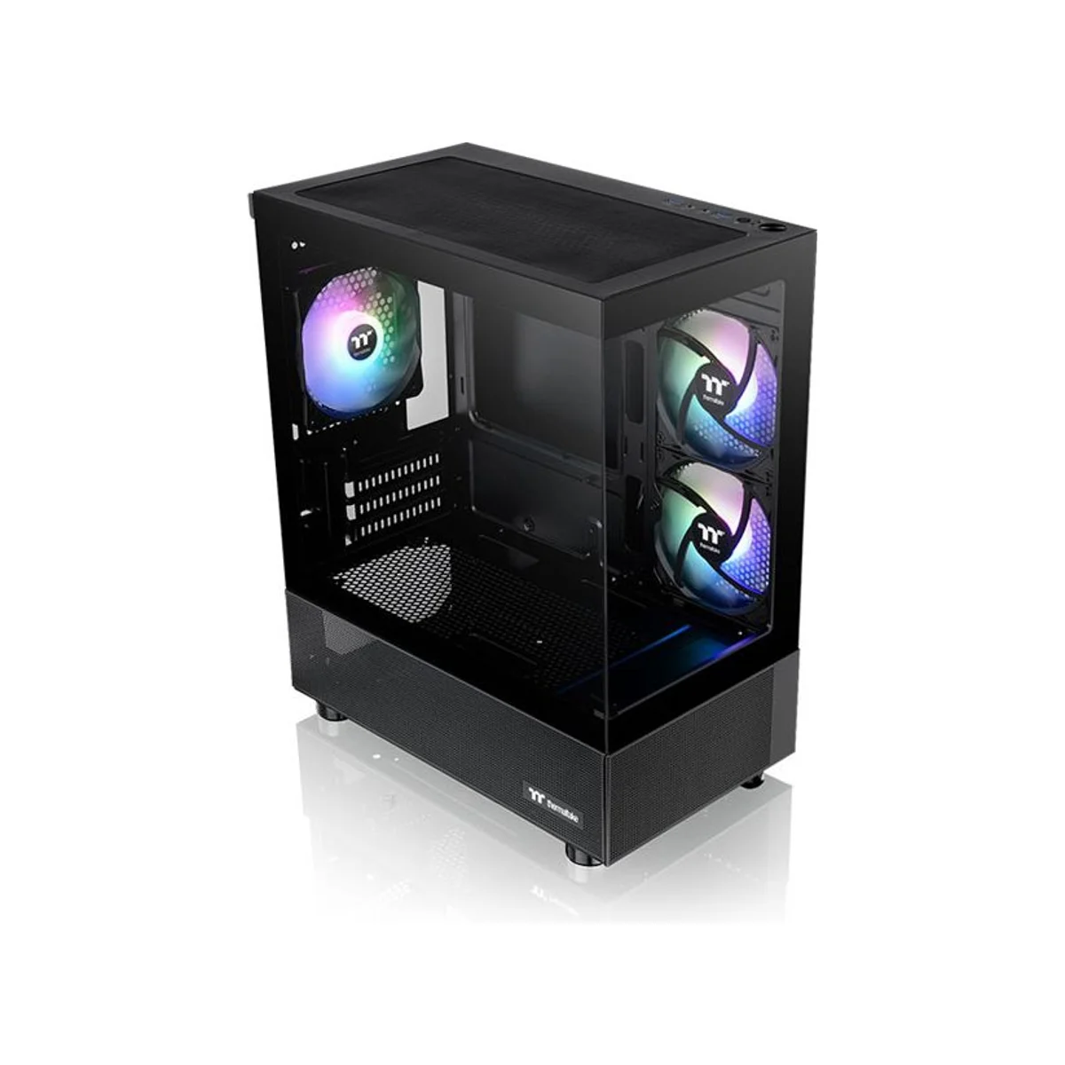 Thermaltake View 170 Tempered Glass ARGB Micro-ATX Gaming Case - Black - CA-1Z4-00M1WN-00 view 5