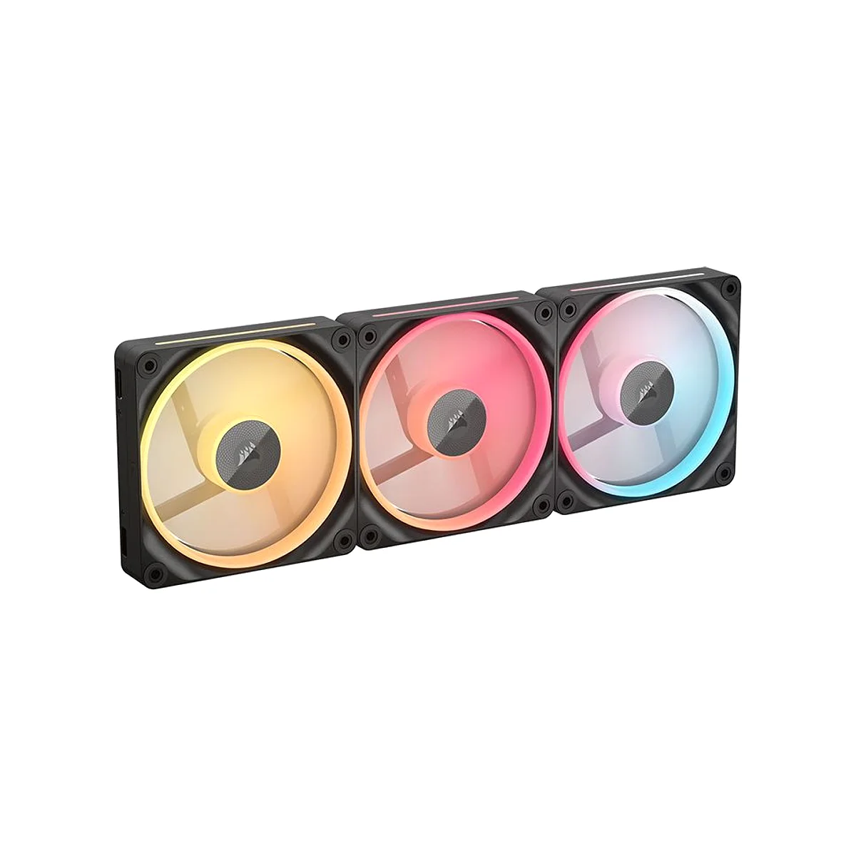 Corsair iCUE LINK LX120-R RGB 120mm PWM Reverse Triple-Pack Fan - Black - CO-9051050-WW view 4