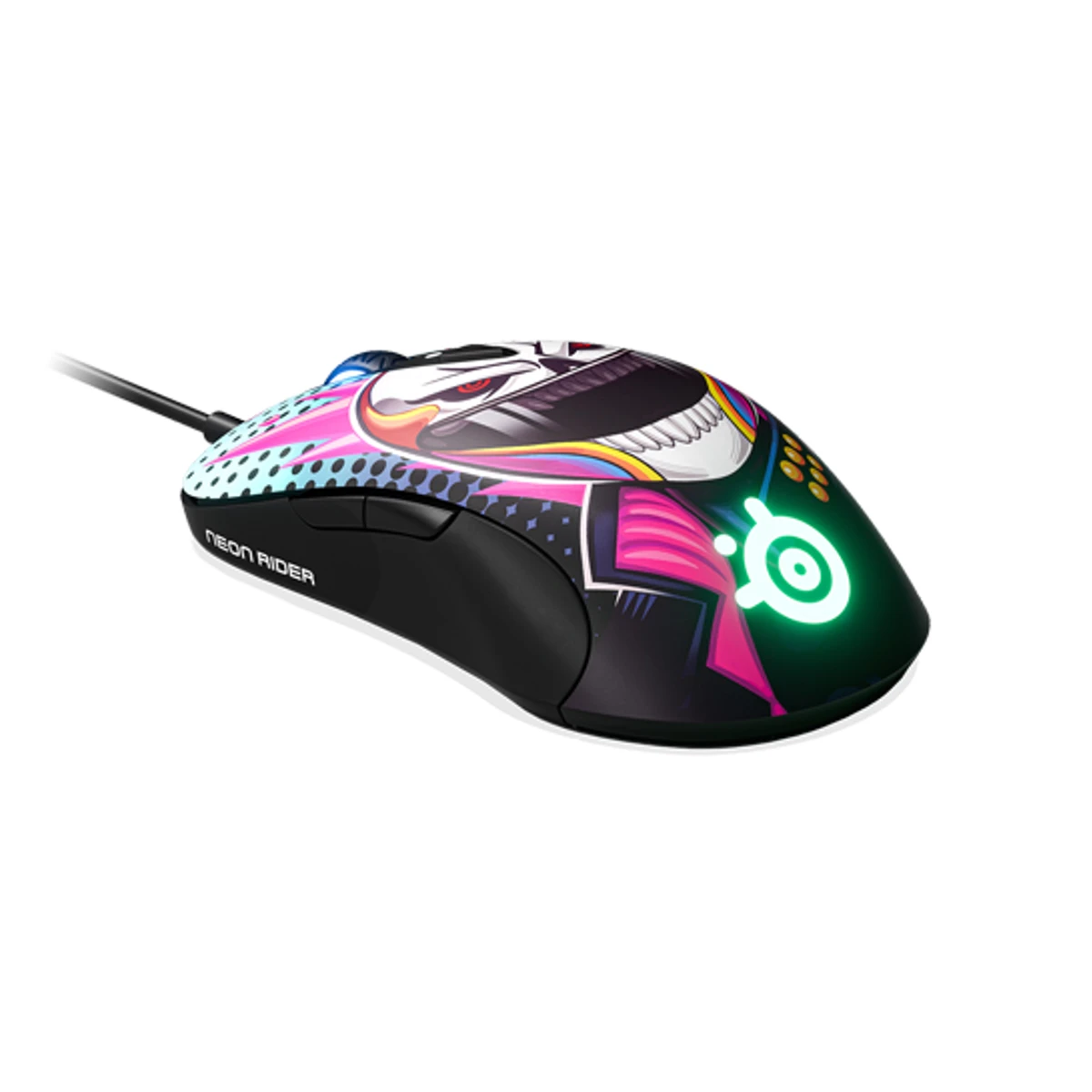 SteelSeries Sensei Ten Neon Rider Edition RGB Gaming Mouse (TrueMove Pro, 18000 CPI, 450 IPS, 50G) - SS-STNR-62528 view 3