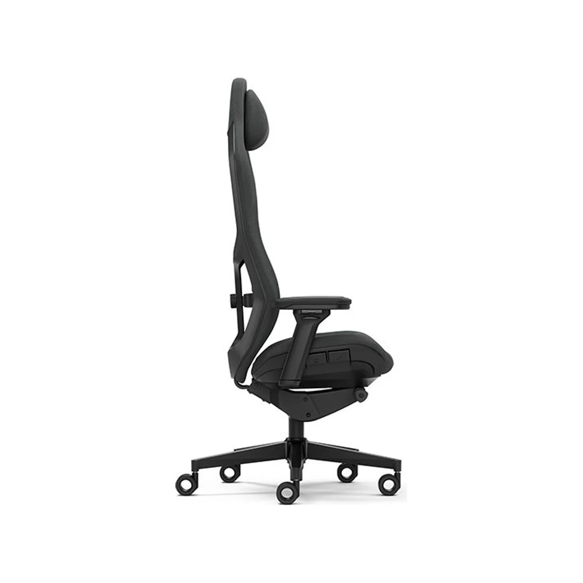 FRACTAL Refine Fabric Dark Gaming Chair - Black (Fabric, High-Density Foam, Adjustable, Integrated Lumbar Support) - FD-CH-RE1F-01 view 7