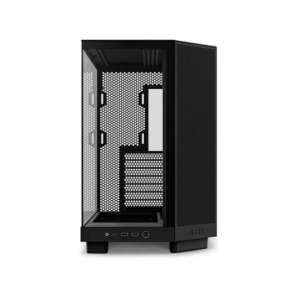 NZXT H6 Flow ATX Dual-Chamber Mid Tower Gaming Case – Black - CC-H61FB-01 view 2