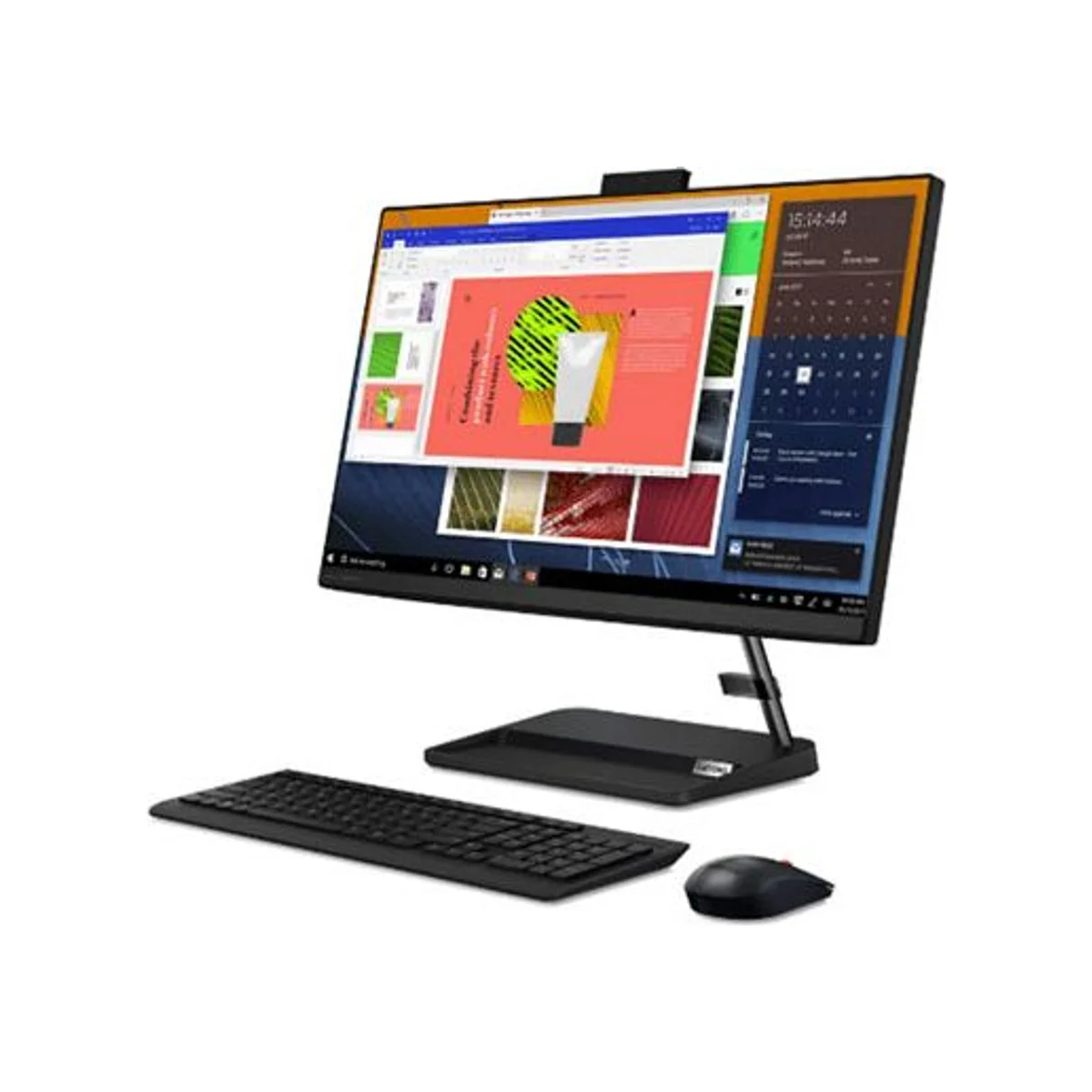 LENOVO IdeaCentre AIO 3 Desktop (Black, 23.8" FHD, i3-1115G4, 4GB RAM, 1TB HDD) - F0G00181AX view 2