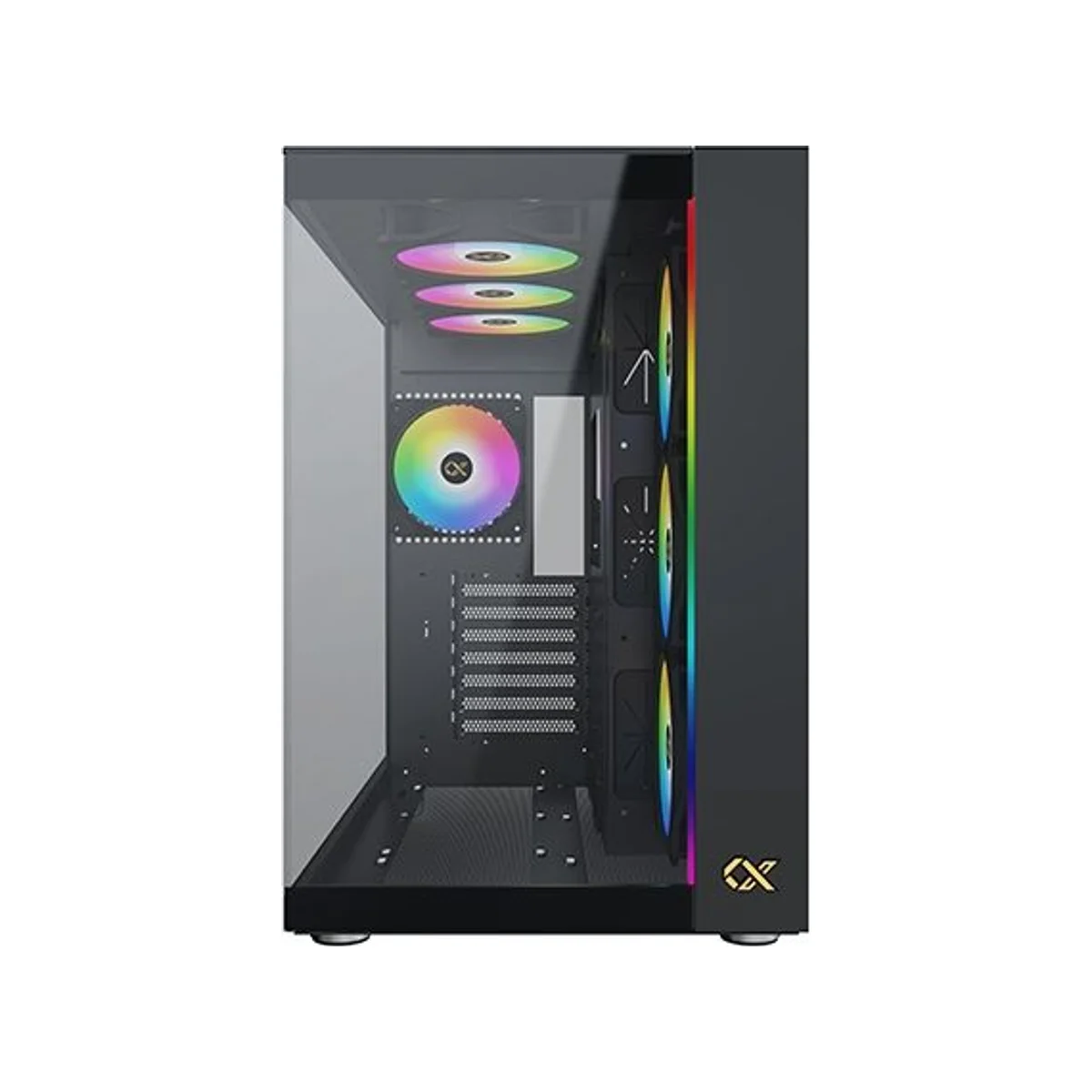 Xigmatek AQUA Ultra Air Tempered Glass ARGB ATX Gaming Case - Black - EN41907 view 3