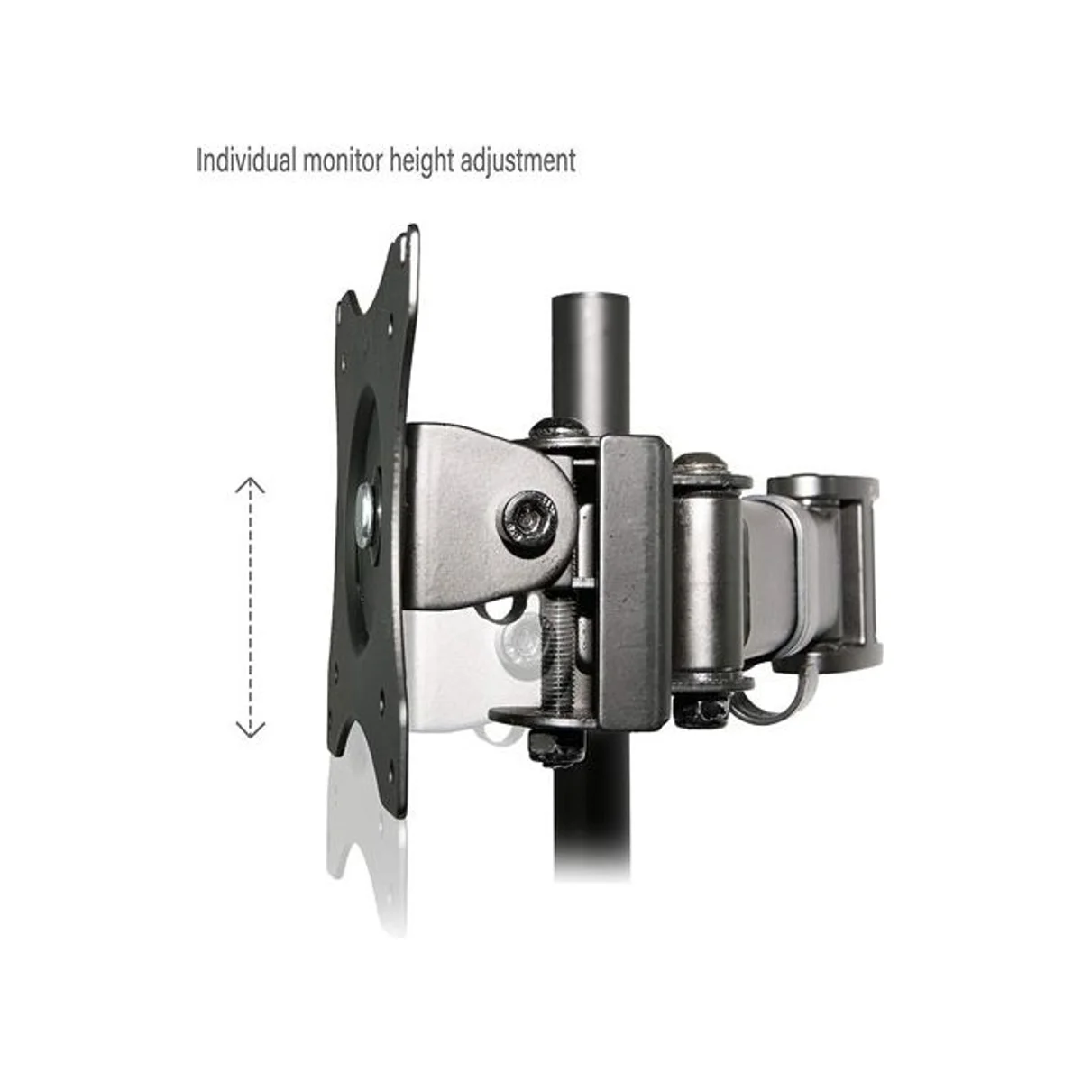 IDESIGN Quad Monitor Mount Fully Adjustable Free Standing Desk Mount for 4 LCD Screens (13-27 inch) - IDESIGN-4460 view 5