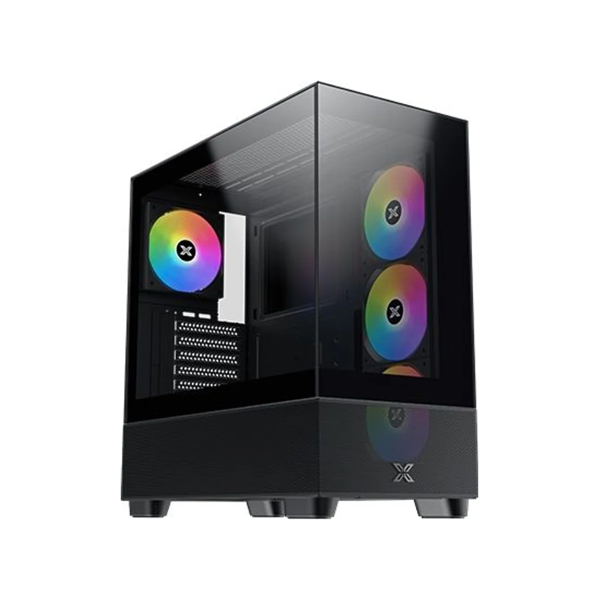 Xigmatek Endorphin Air V2 Tempered Glass ARGB ATX Gaming Case - Black - EN41822