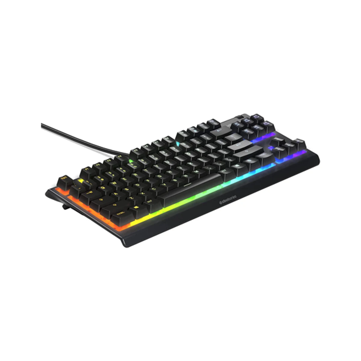 SteelSeries Apex 3 TKL Wired Membrane Gaming Keyboard- Black | 64831 view 3