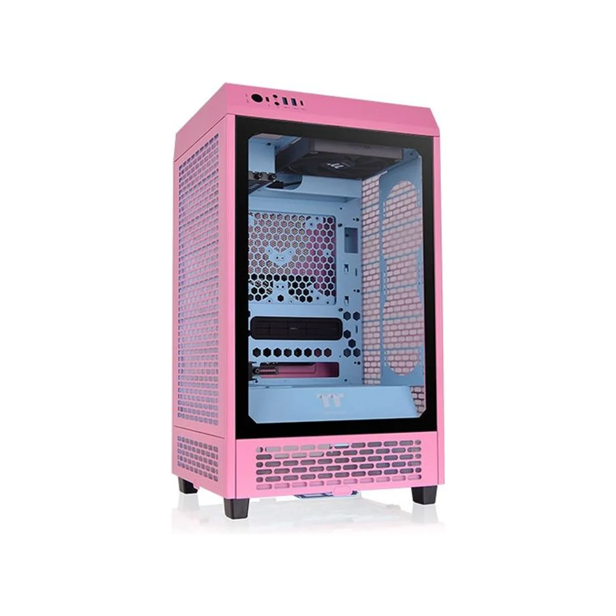 Thermaltake The Tower 200 Bubble Mini-ITX Gaming Case - Pink - CA-1X9-00SAWN-00 view 3