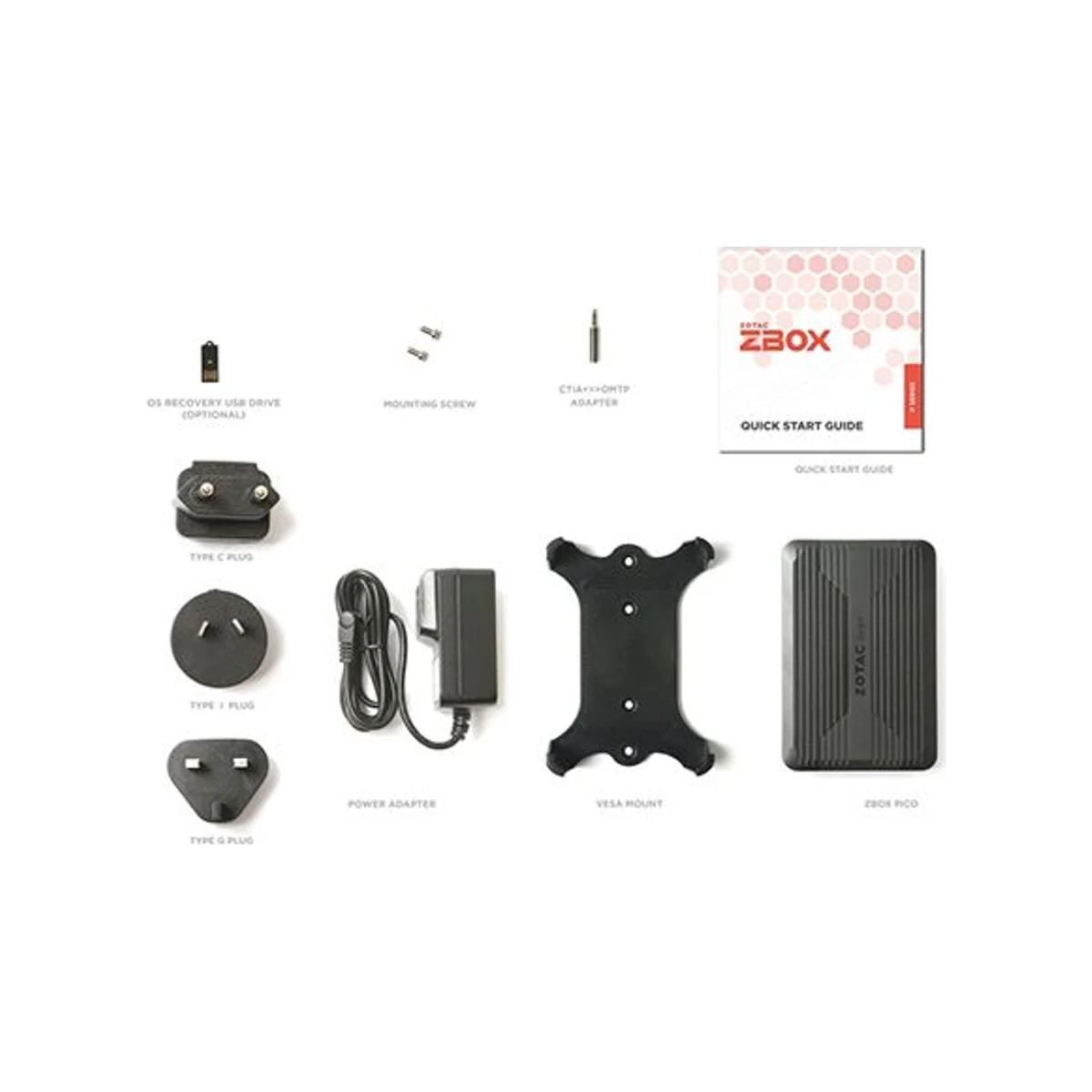 ZOTAC ZBOX Pico PI430AJ Mini PC (Intel Core i3, 8GB DDR5, 512GB SSD, AirJet Cooling) - ZBOX-PI430AJ-BE-W5B view 5