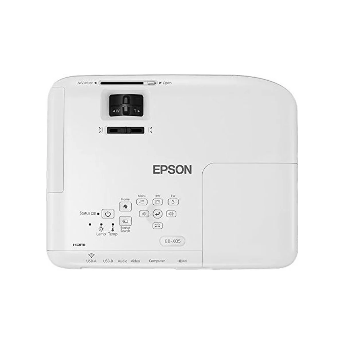 EPSON EB-X05 XGA 3LCD Business Projector - White (3300 Lumens, XGA Resolution, 15000:1 Contrast Ratio, Long Lamp Life) - V11H839040 view 4