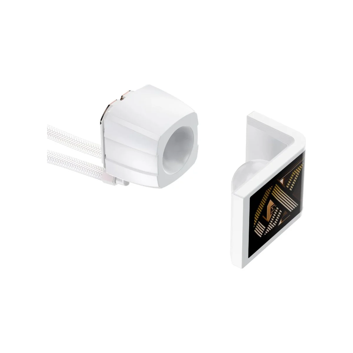 XIGMATEK Connect Ultra 360 ARGB AIO CPU Liquid Cooler - White (6.8" AMOLED, Full HD+, LGA 1700, AM5) - EN48388 view 4