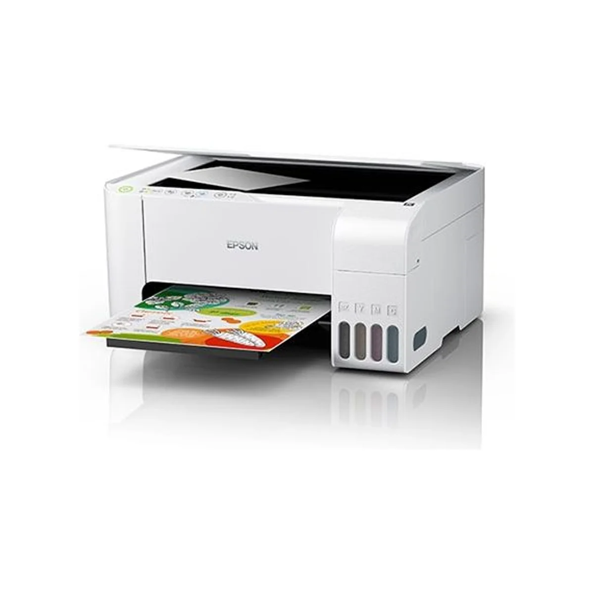 Epson L3156 EcoTank Multifunction InkTank Wireless Printer - White (Print, Scan, Copy, Wi-Fi, High Yield Ink) - C11CG86414 view 3