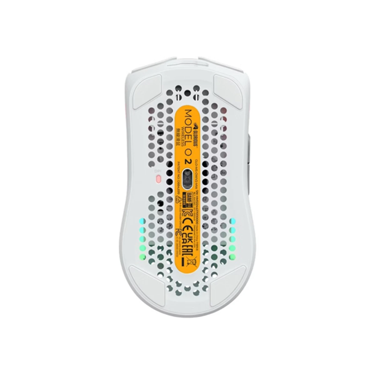 Glorious Model O 2 Wireless RGB Optical Gaming Mouse - Matte White (Lightweight, 80M Click Switches, 110hr Battery, BAMF 2.0 Sensor) - GLO-MS-OWV2-MW view 5