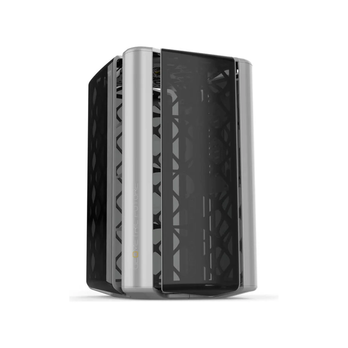 Geometric Future M2 THE ARK - Grey Tempered Glass Micro-ATX Gaming Case - GEO-M2-GG