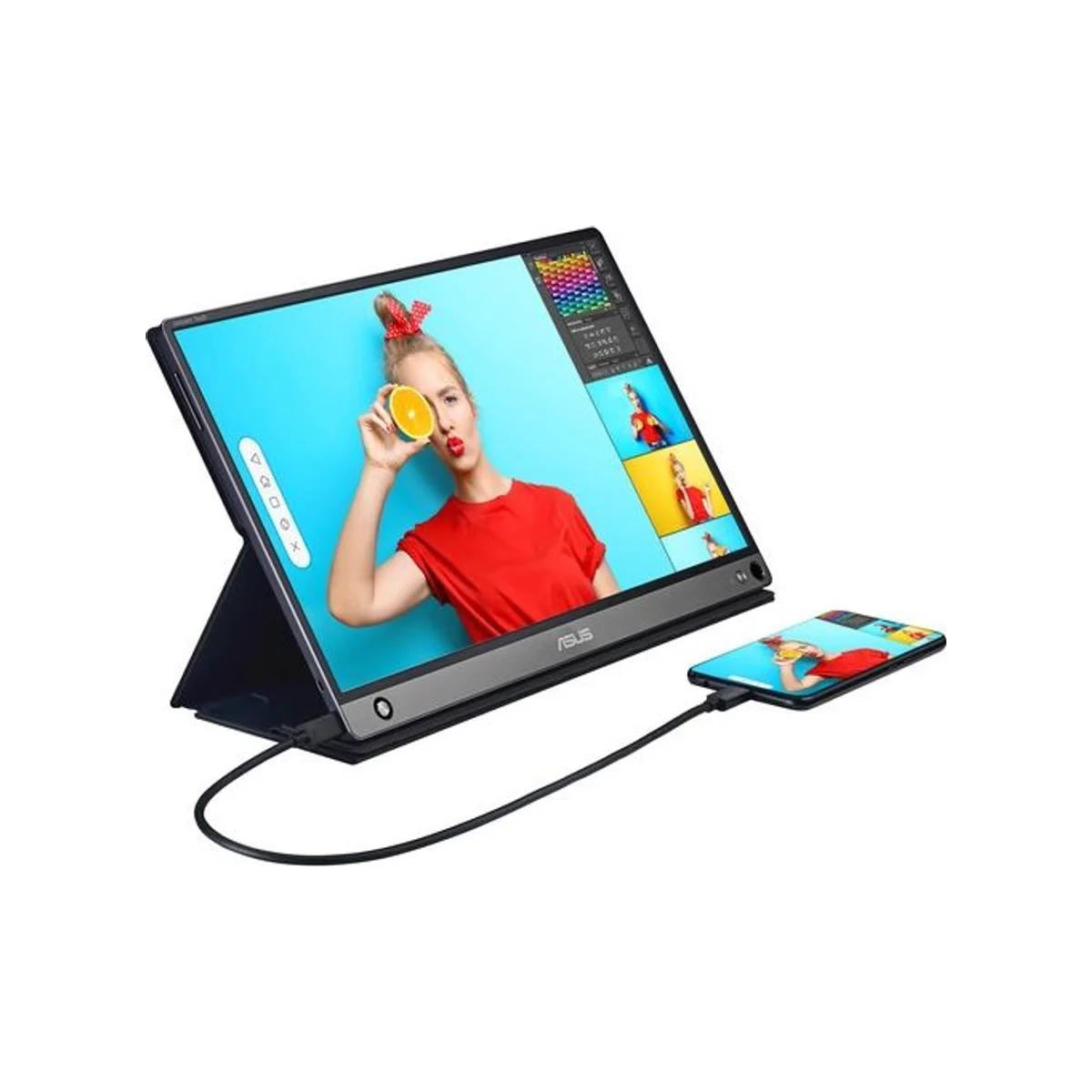 ASUS ZenScreen Touch MB16AMT 15.6-inch Full HD IPS 10-Point Touch Portable Monitor with Battery - 90LM04S0-B01170 view 4