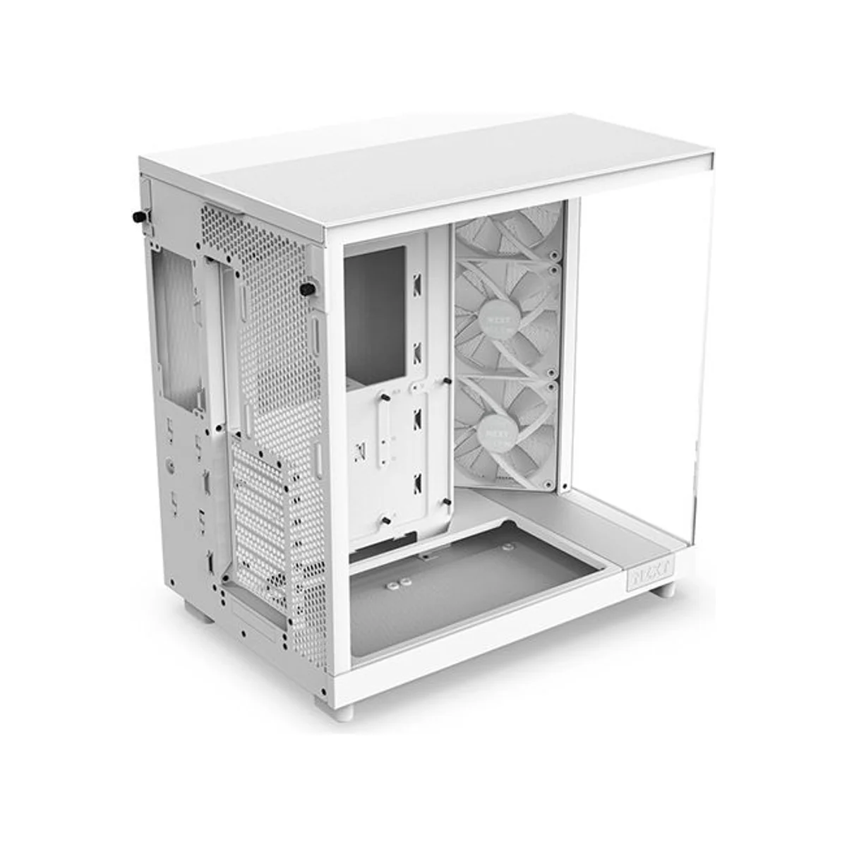 NZXT H6 Flow RGB ATX Dual-Chamber Mid Tower Gaming Case – White - CC-H61FW-R1 view 7