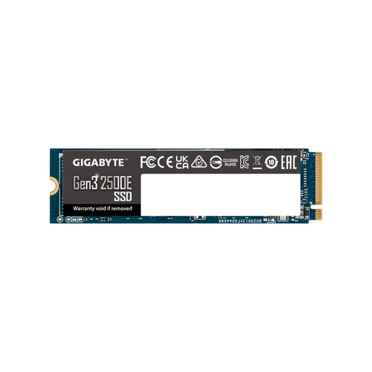 GIGABYTE 2500E 500GB NVMe M.2 2280 PCIe Gen3 SSD – G325E500G view 2