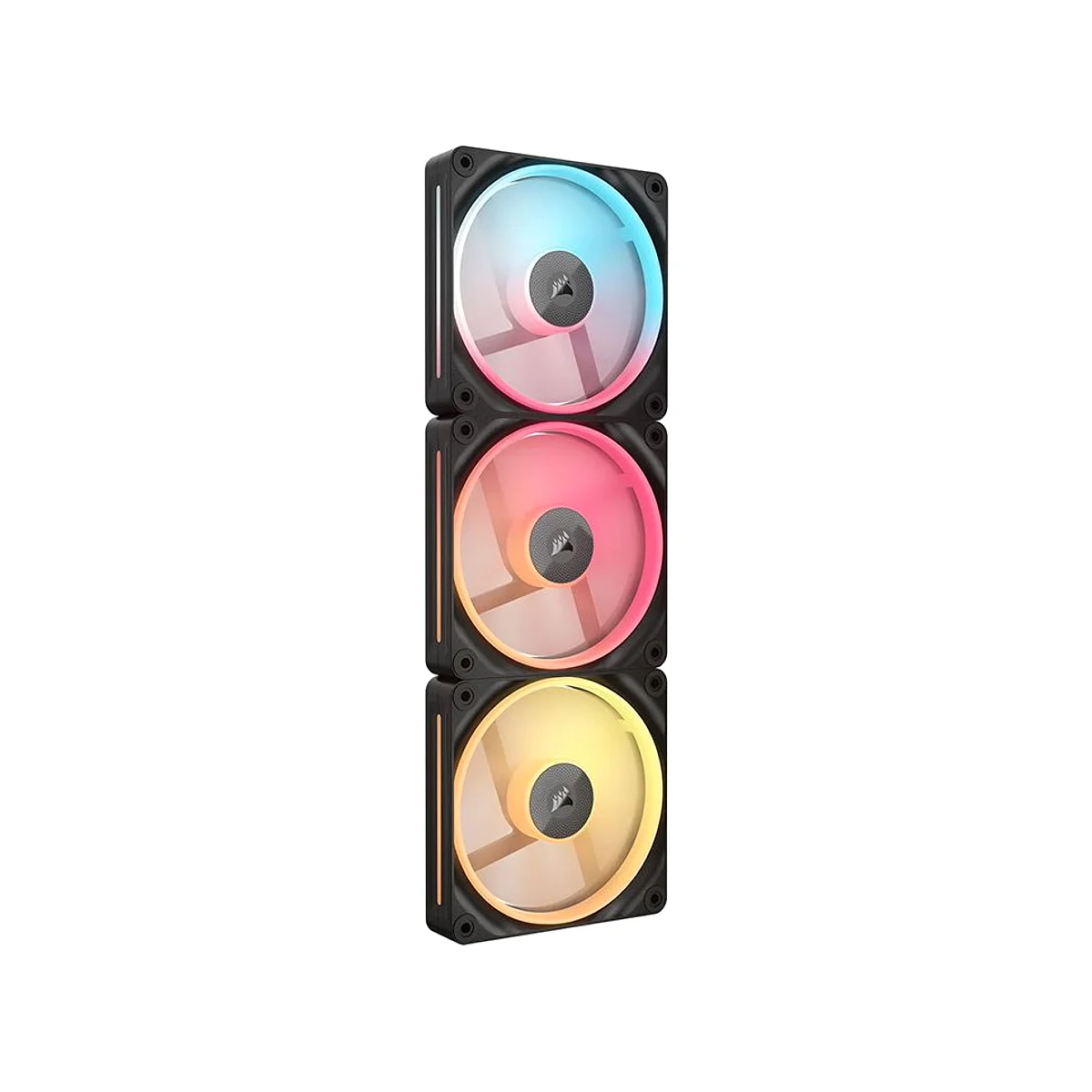 Corsair iCUE LINK LX120-R RGB 120mm PWM Reverse Triple-Pack Fan - Black - CO-9051050-WW view 3