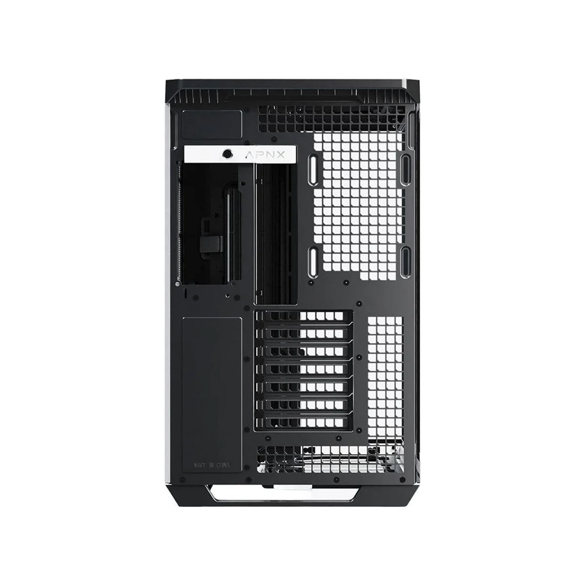 APNX V1 Dual-chamber Mid-Tower Gaming Case - Black/White - APCM-VI01003.M1 view 7