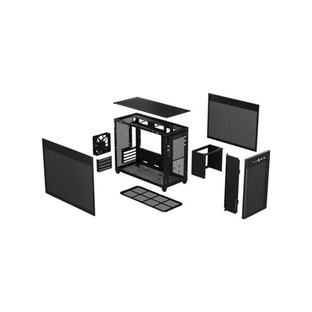 Asus Prime AP201 Micro-ATX Gaming Case - Black - 90DC00G0-B39000 view 5
