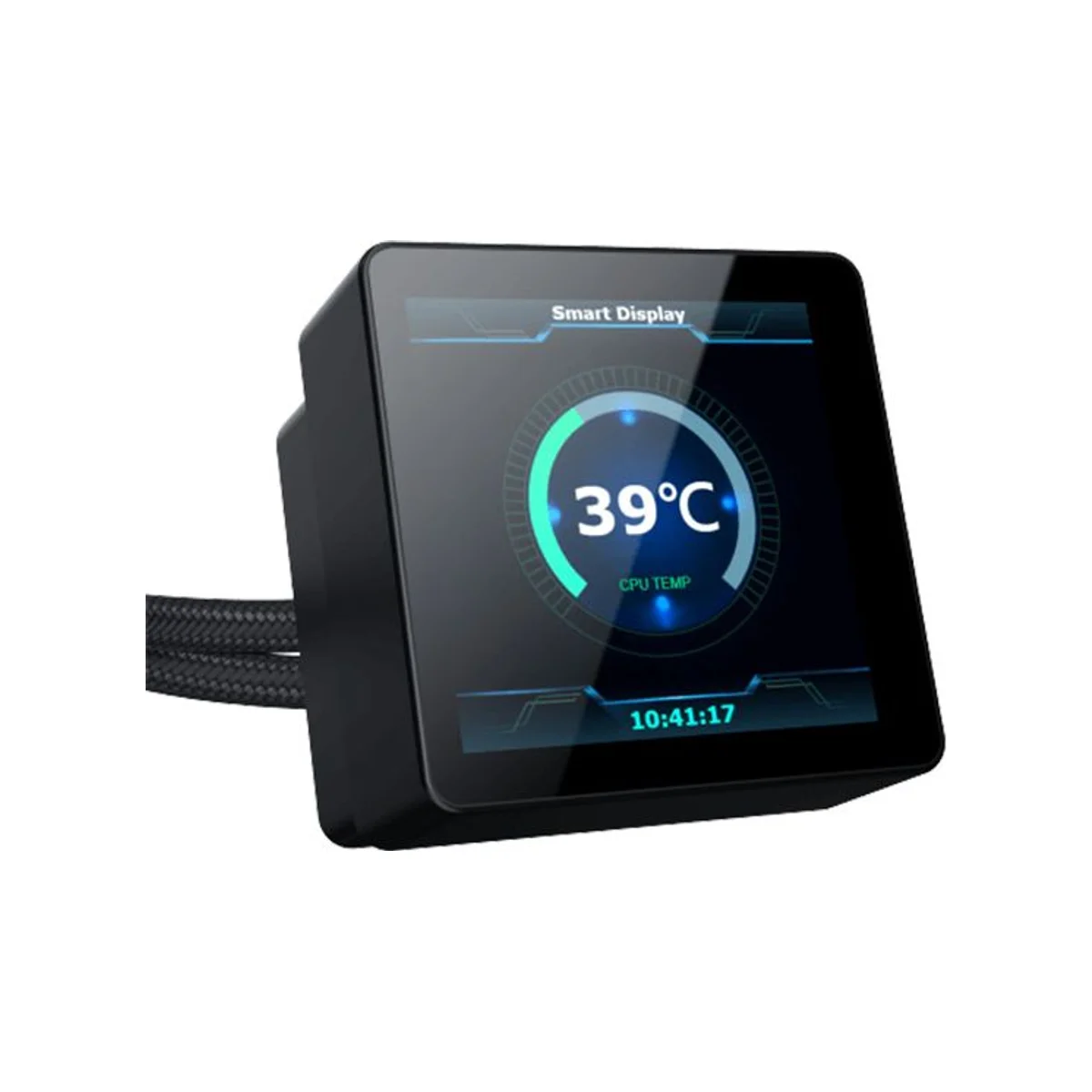 XIGMATEK Connect 240 Smart LCD RGB CPU Liquid Cooler (Black, 240mm Radiator, LGA 1851/AM5) - EN45257 view 3