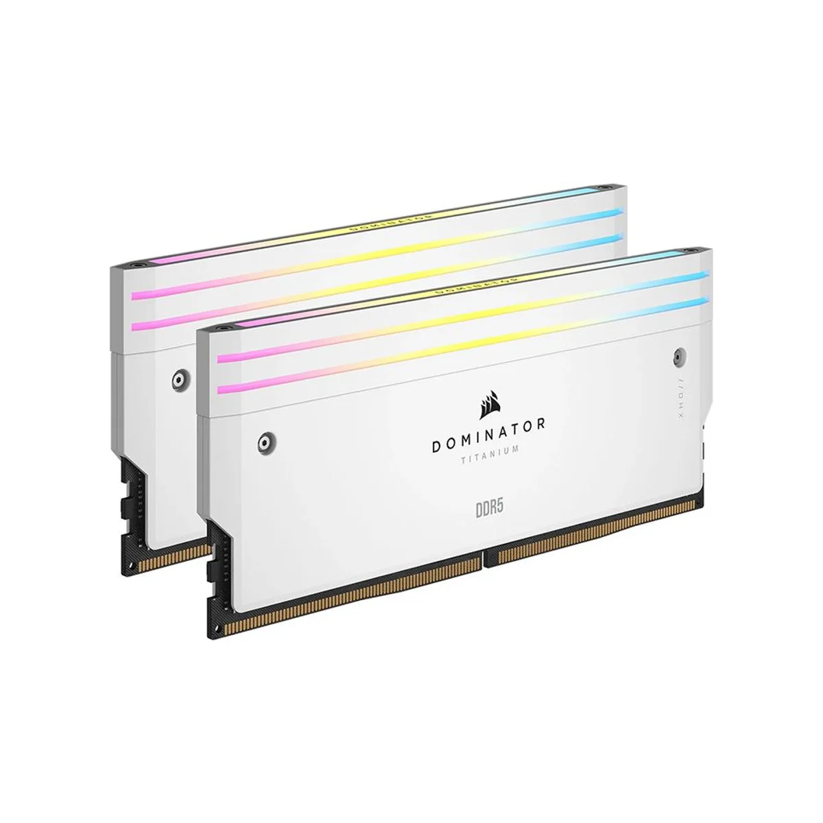 Corsair Dominator Titanium RGB 64 GB (2X32) DDR5 6000MHz RAM Memory (CL30, White) – CMP64GX5M2B6000C30W view 2
