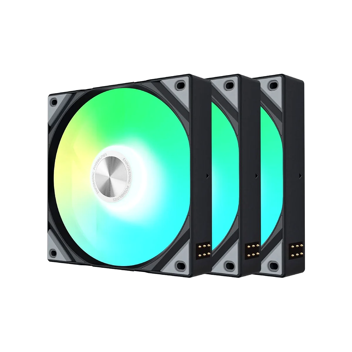 TRYX ROTA SL 120 ARGB 120mm Triple Pack Fan - Black - F-R120A-AM3M-G0K