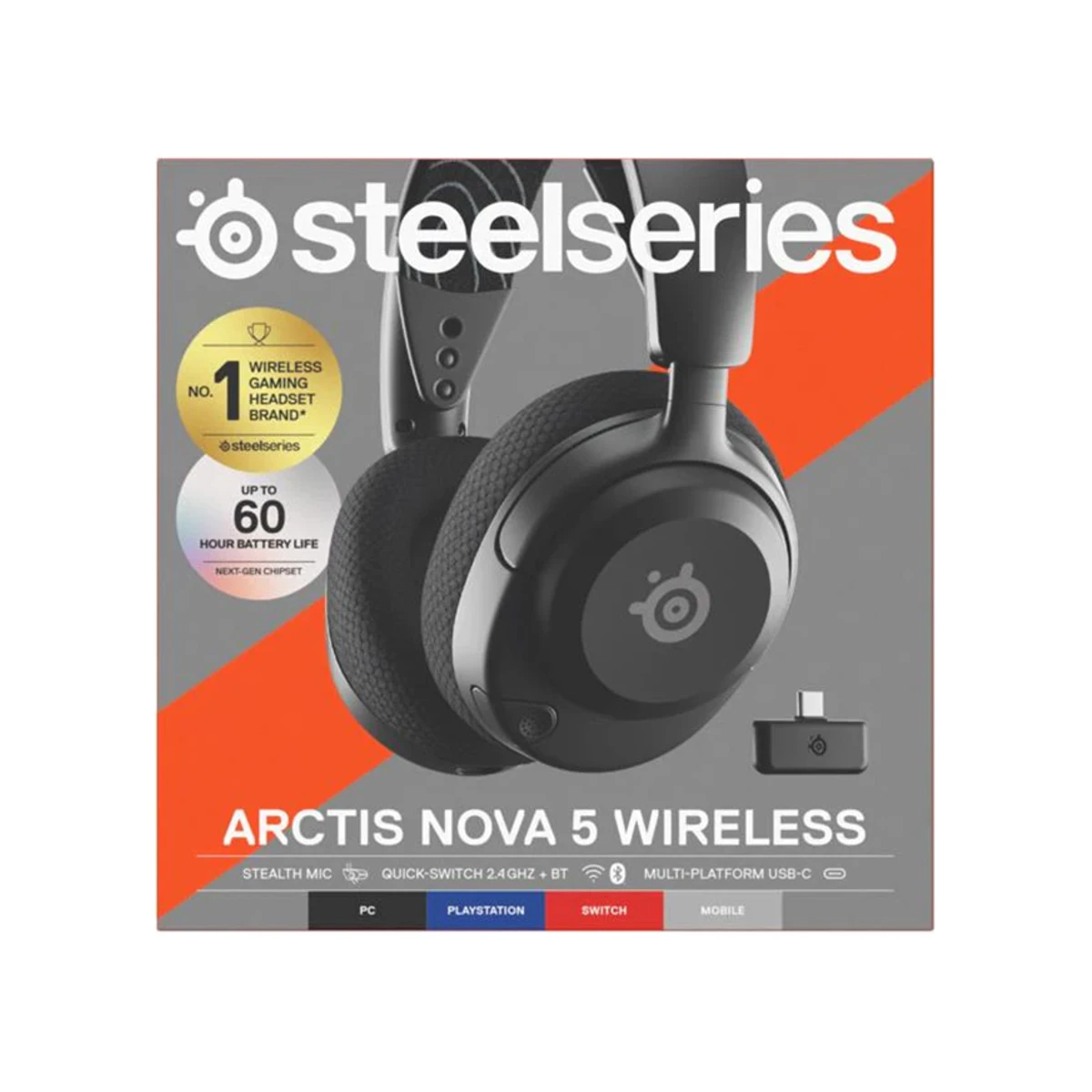 SteelSeries Arctis Nova 5 Wireless 7.1 Gaming Headset - Black | 61670 view 6